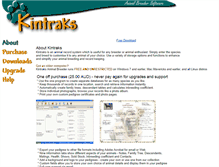 Tablet Screenshot of kintraks.com